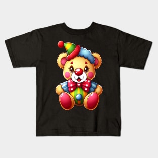 Cute Clown Bear Kawaii Kids T-Shirt